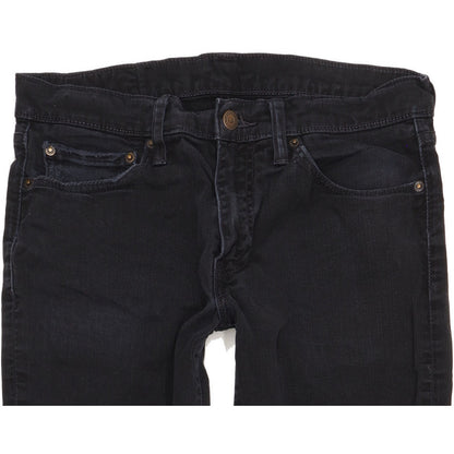 Levi's 511 Men Black Straight Slim Stretch Jeans W32 L31
