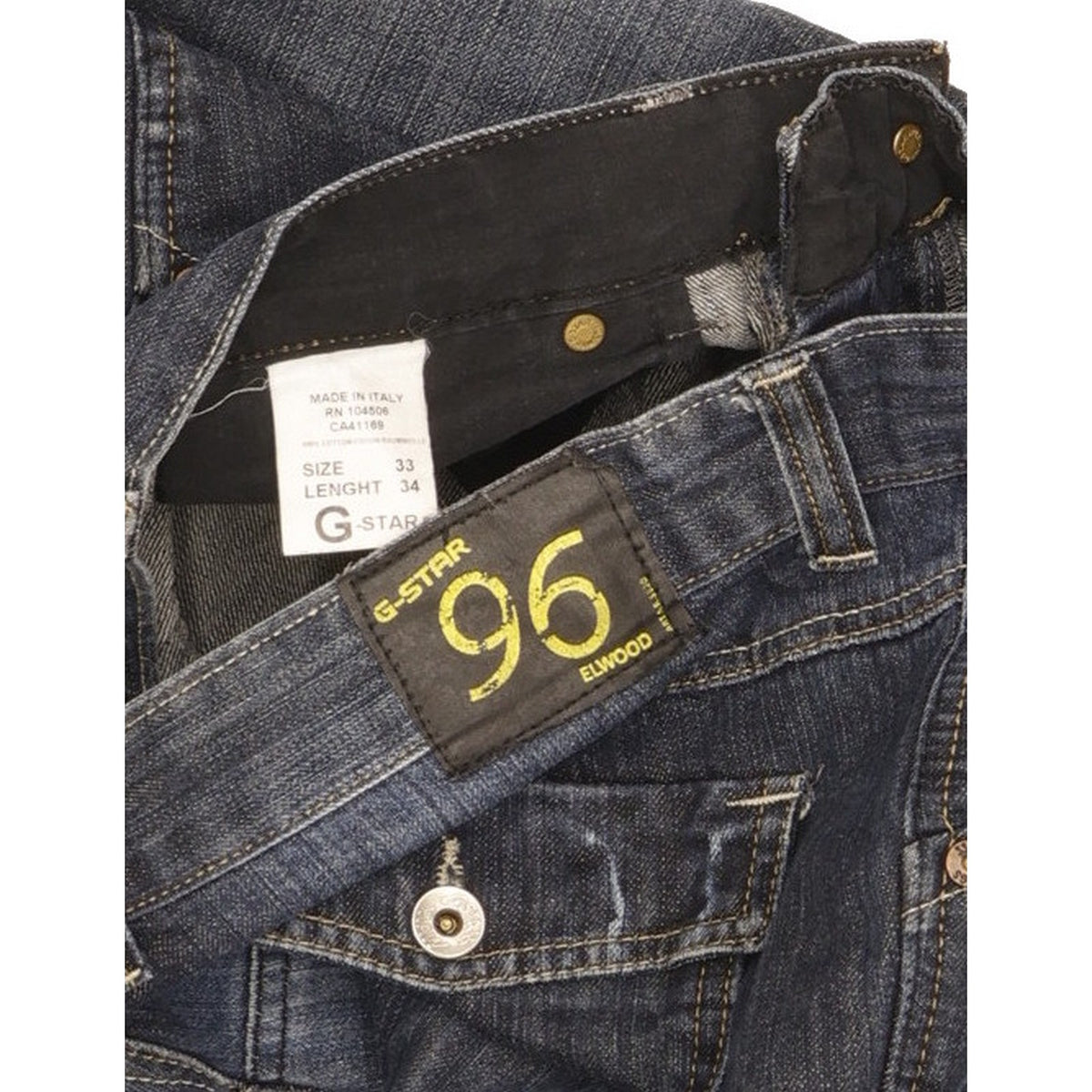 G-Star Radar Men Blue Straight Loose Jeans W33 L30