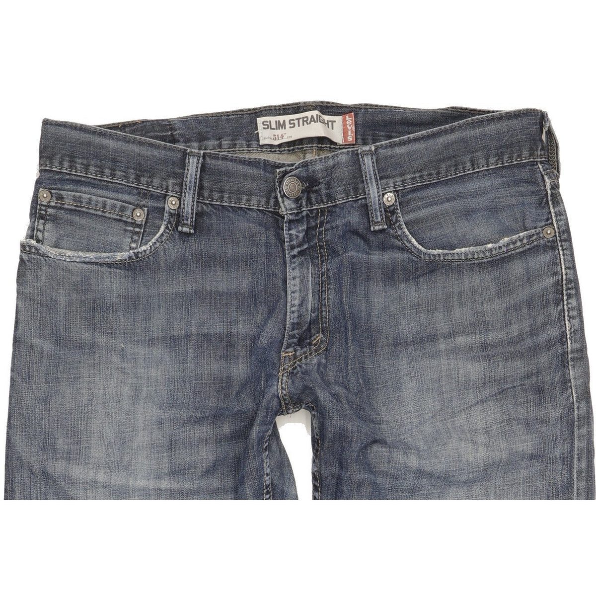 Levi's 514 Men Blue Straight Slim Jeans W34 L34