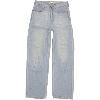 Levi's Blue Wide-Leg Loose Stretch Jeans High Waisted W28 L32