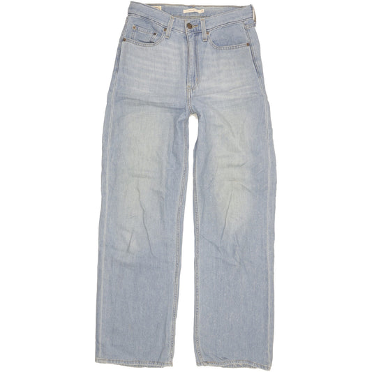 Levi's Blue Wide-Leg Loose Stretch Jeans High Waisted W28 L32