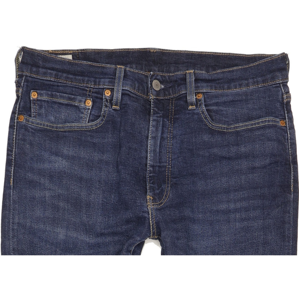 Levi's 502 Men Blue Tapered Regular Stretch Jeans W34 L32
