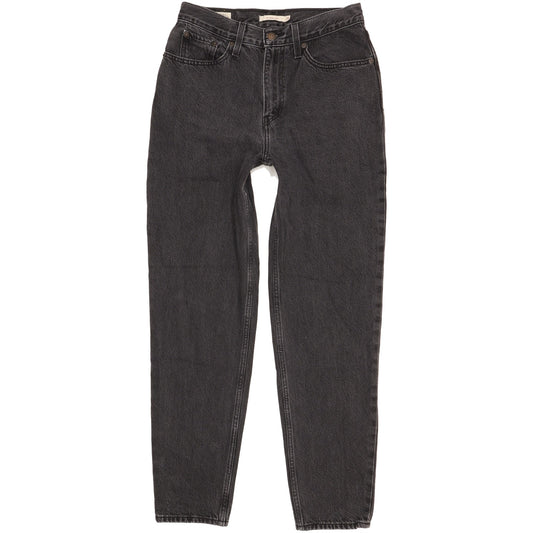 Levi's 80's Black Tapered Relaxed Mom Jeans High Waisted W28 L30