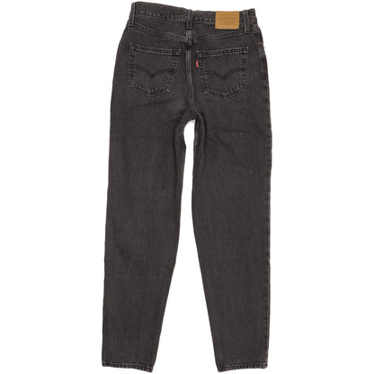 Levi's 80's Black Tapered Relaxed Mom Jeans High Waisted W28 L30