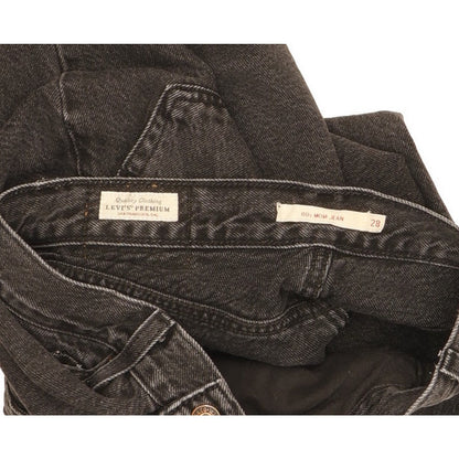 Levi's 80's Black Tapered Relaxed Mom Jeans High Waisted W28 L30