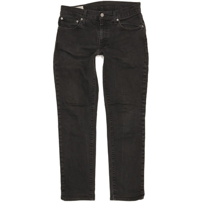 Levi's 511 Men Black Straight Slim Stretch Jeans W32 L29