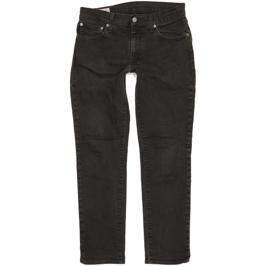 Levi's 511 Men Black Straight Slim Stretch Jeans W32 L29