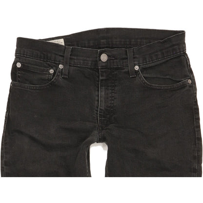Levi's 511 Men Black Straight Slim Stretch Jeans W32 L29