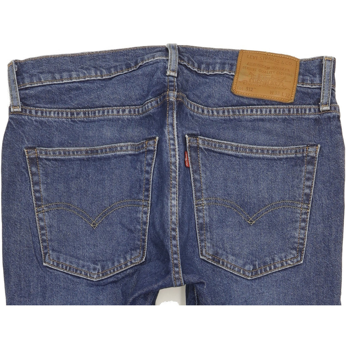 Levi's 512 Men Blue Tapered Slim Jeans W33 L31