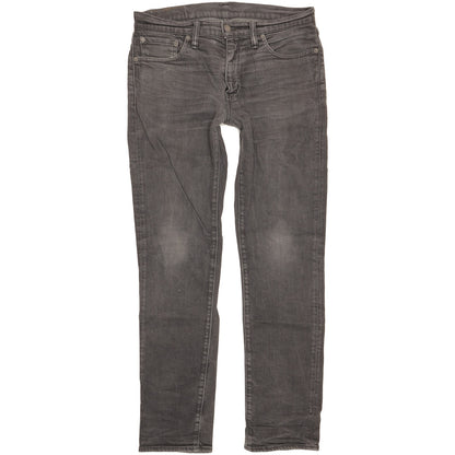 Levi's 511 Men Grey Straight Slim Stretch Jeans W33 L32