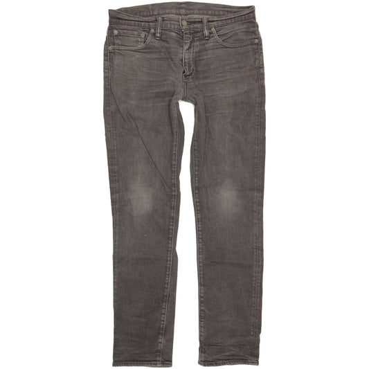 Levi's 511 Men Grey Straight Slim Stretch Jeans W33 L32