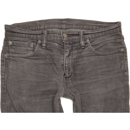 Levi's 511 Men Grey Straight Slim Stretch Jeans W33 L32