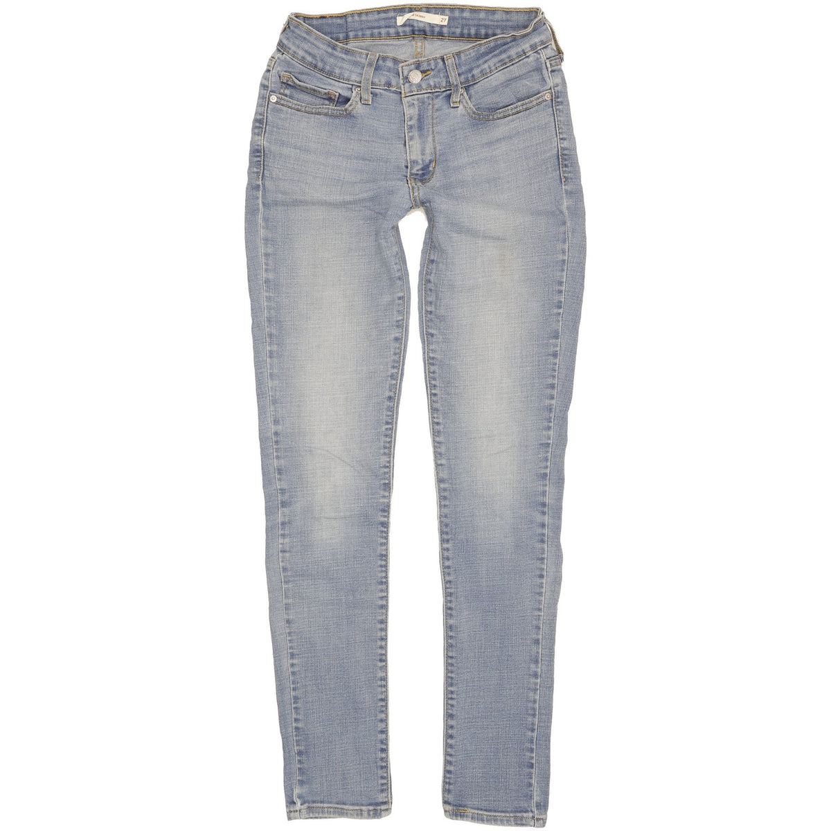 Levi's 711 Women Blue Skinny Slim Stretch Jeans W27 L30