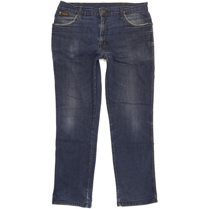 Wrangler Texas Men Blue Straight Regular Stretch Jeans W36 L32