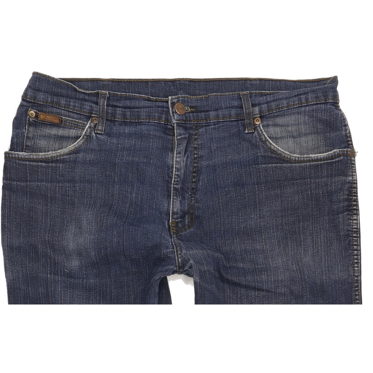 Wrangler Texas Men Blue Straight Regular Stretch Jeans W36 L32