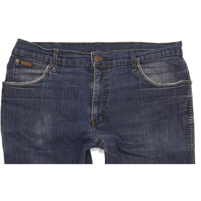 Wrangler Texas Men Blue Straight Regular Stretch Jeans W36 L32