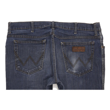 Wrangler Texas Men Blue Straight Regular Stretch Jeans W36 L32