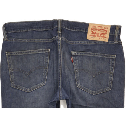 Levi's 511 Men Blue Straight Slim Stretch Jeans W34 L31