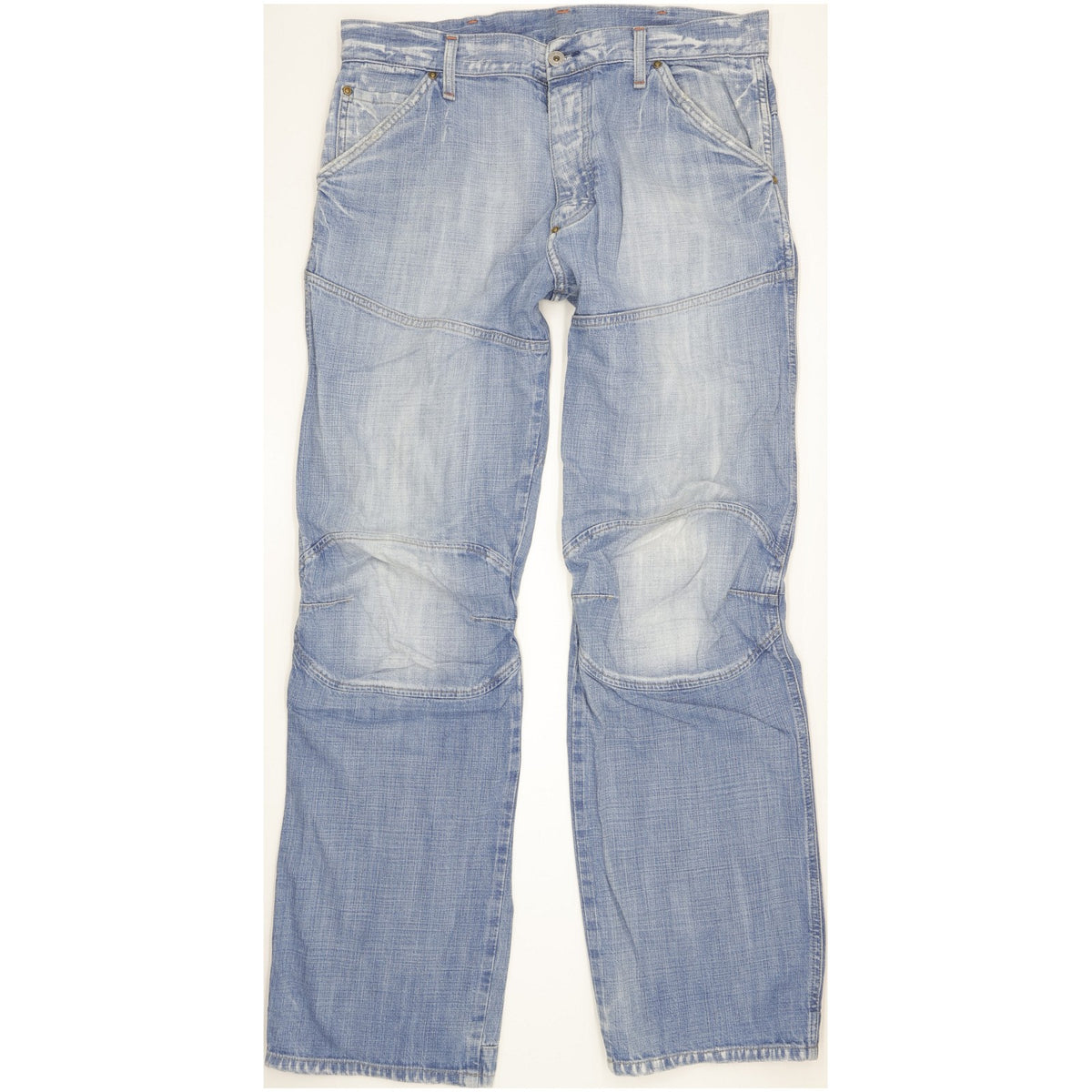 G-Star Elwood Crash Men Blue Straight Regular Jeans W33 L33