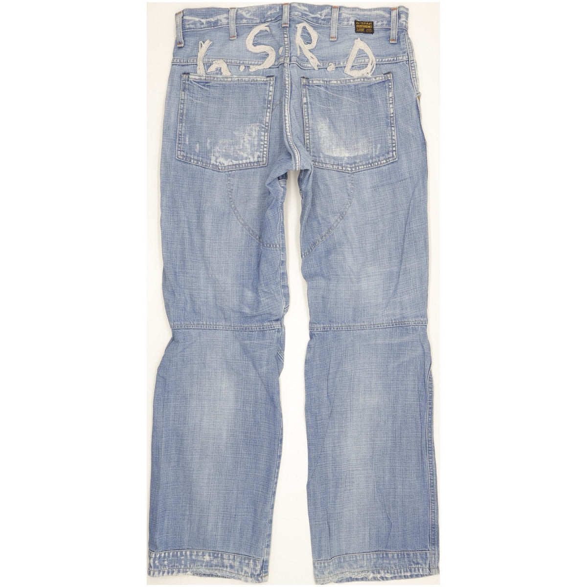 G-Star Elwood Crash Men Blue Straight Regular Jeans W33 L33