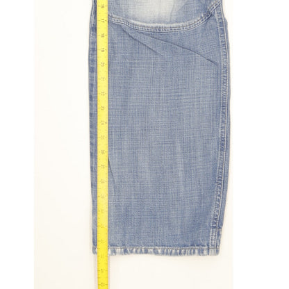G-Star Elwood Crash Men Blue Straight Regular Jeans W33 L33