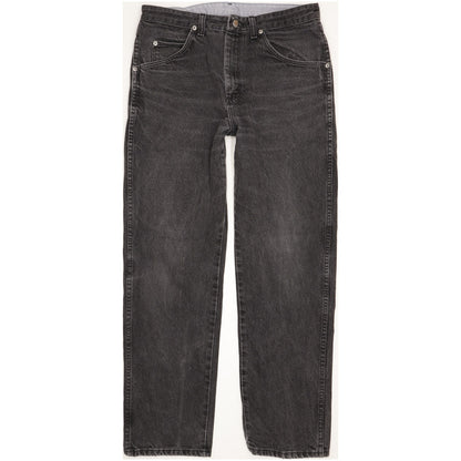 Wrangler Men Black Straight Regular Jeans W33 L30