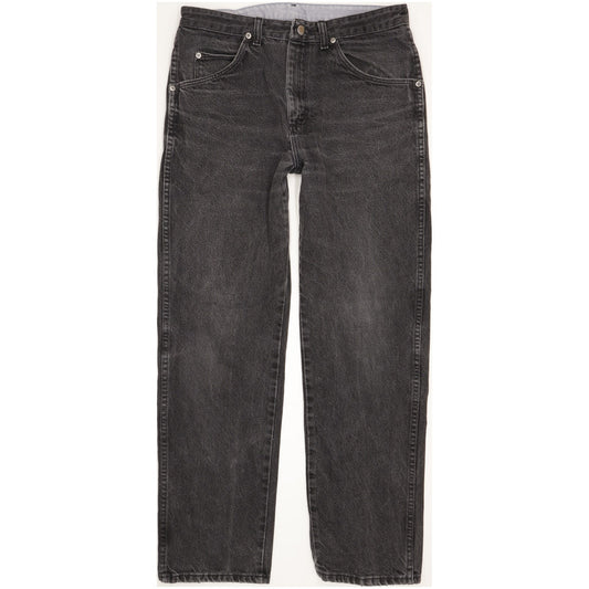 Wrangler Men Black Straight Regular Jeans W33 L30