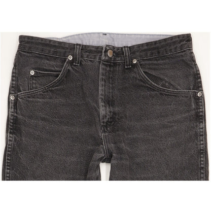 Wrangler Men Black Straight Regular Jeans W33 L30