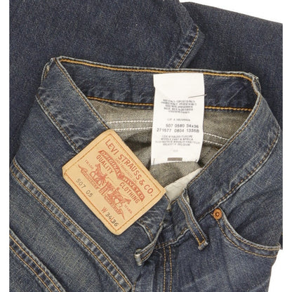 Levi's 507 Men Blue Bootcut Regular Jeans W34 L36