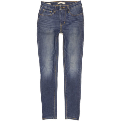 Levi's 721 Women Blue Skinny Slim Stretch Jeans W27 L30