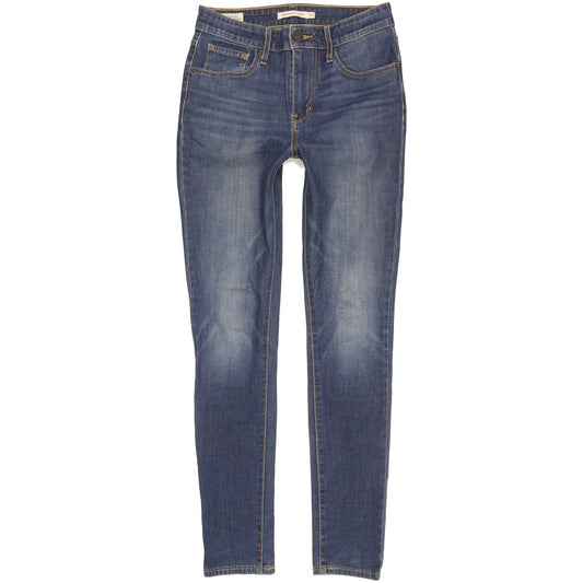 Levi's 721 Women Blue Skinny Slim Stretch Jeans W27 L30