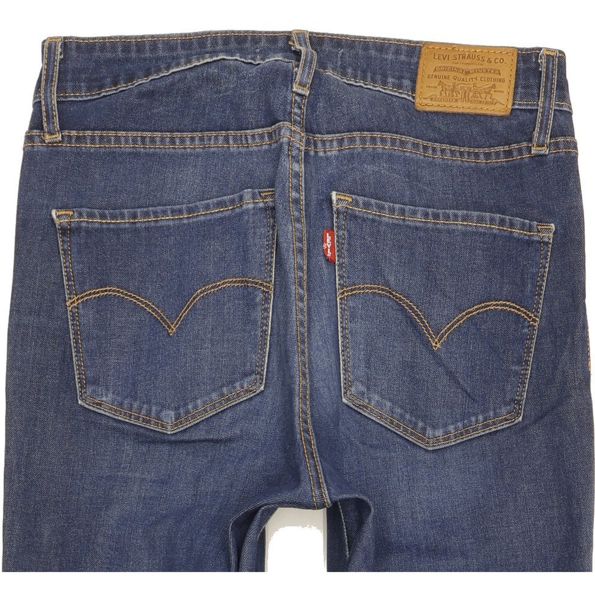 Levi's 721 Women Blue Skinny Slim Stretch Jeans W27 L30