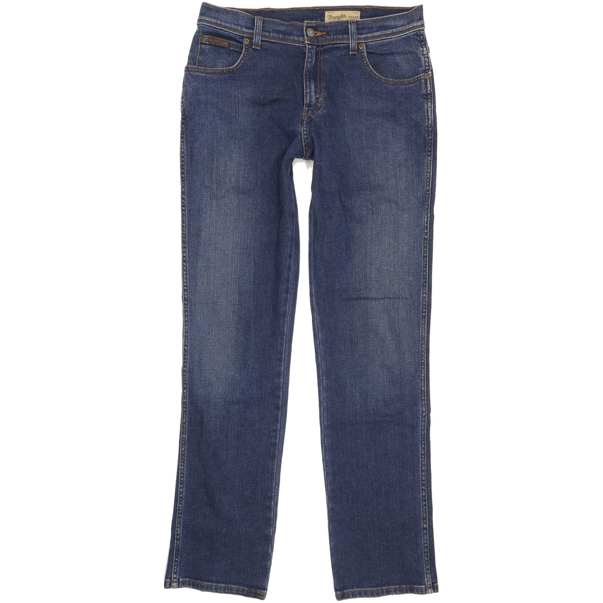 Wrangler Texas Men Blue Straight Regular Stretch Jeans W33 L34