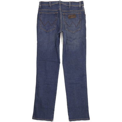 Wrangler Texas Men Blue Straight Regular Stretch Jeans W33 L34