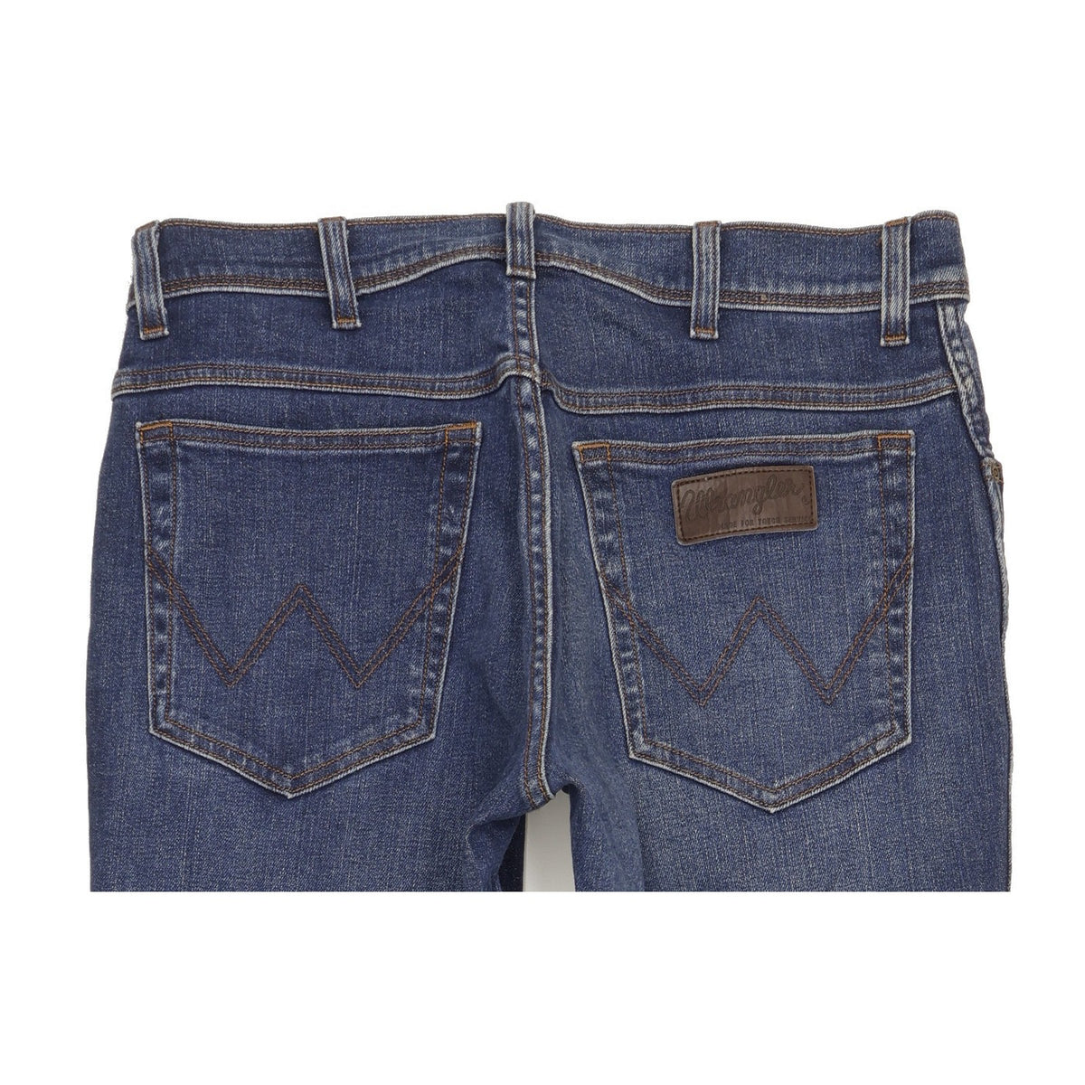 Wrangler Texas Men Blue Straight Regular Stretch Jeans W33 L34
