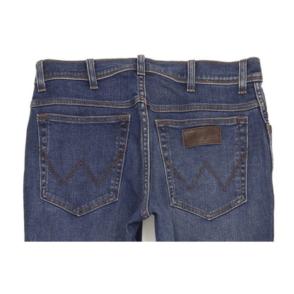 Wrangler Texas Men Blue Straight Regular Stretch Jeans W33 L34
