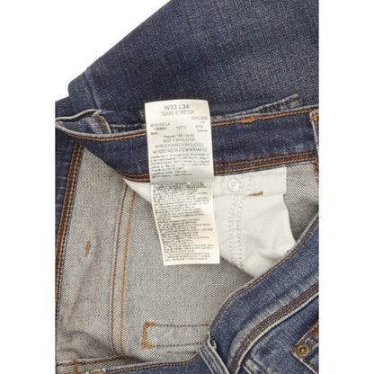Wrangler Texas Men Blue Straight Regular Stretch Jeans W33 L34