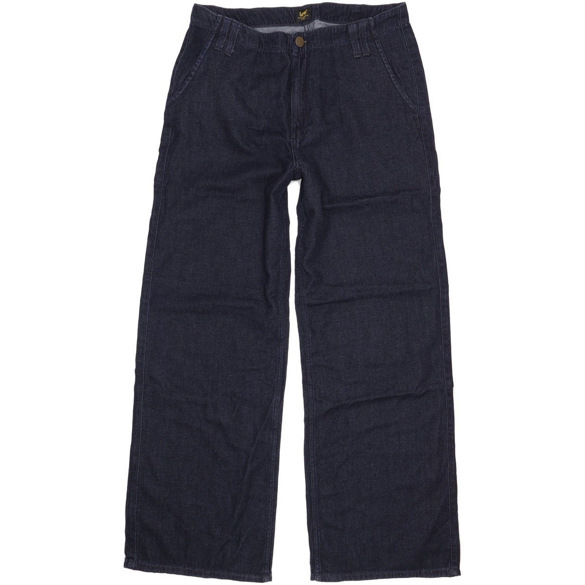 Lee Men Navy Wide-Leg Regular Chino Stretch Jeans W33 L32