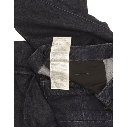 Lee Men Navy Wide-Leg Regular Chino Stretch Jeans W33 L32