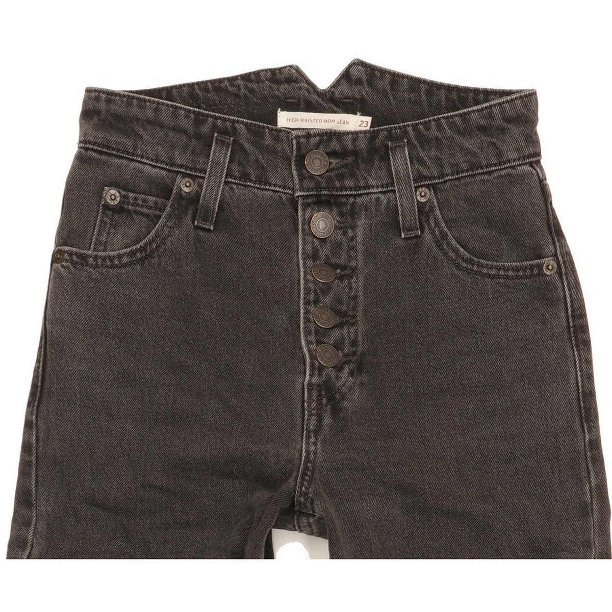 Levi's Black Skinny Relaxed Mom Jeans High Waisted W23 L27