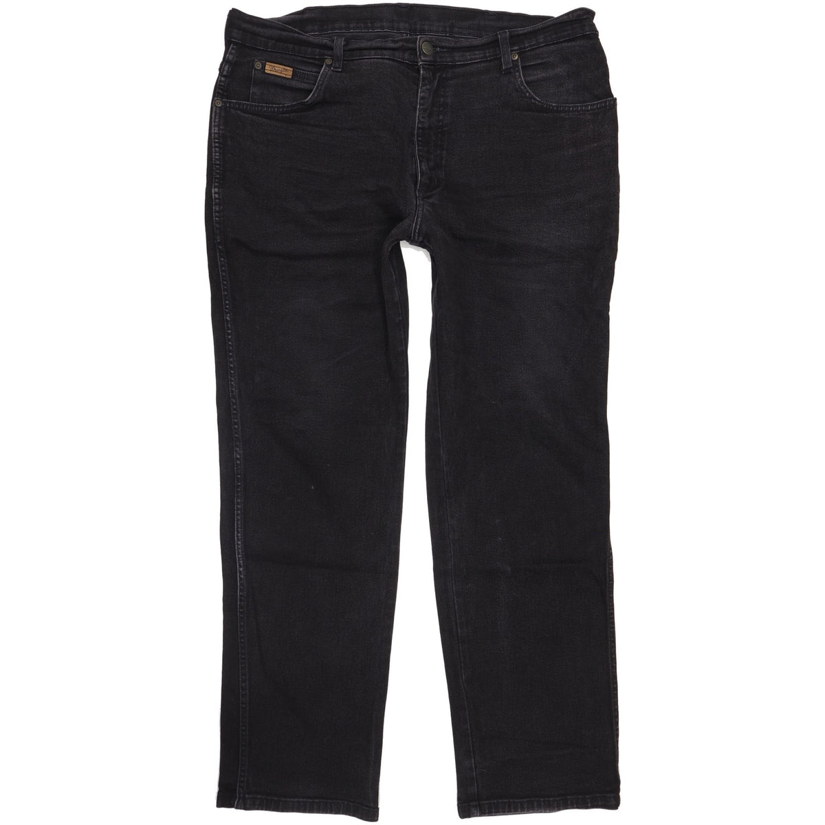 Wrangler Texas Men Black Straight Regular Stretch Jeans W38 L31