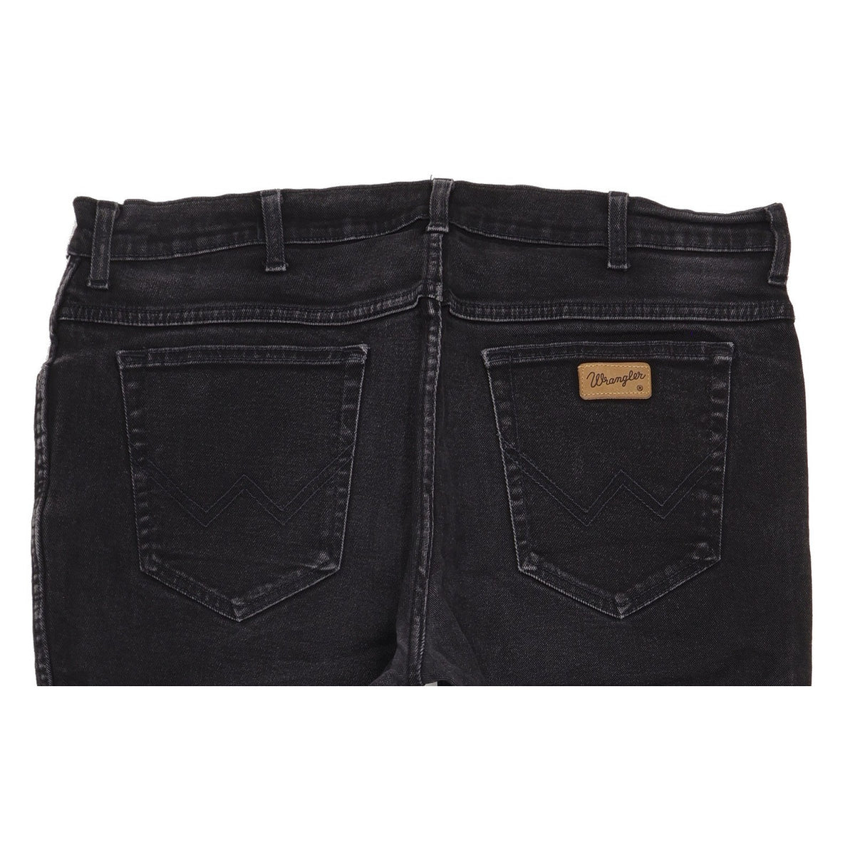 Wrangler Texas Men Black Straight Regular Stretch Jeans W38 L31