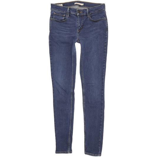 Levi's 710 Super Women Blue Skinny Slim Stretch Jeans W30 L32
