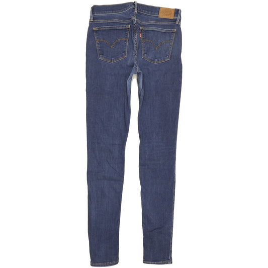 Levi's 710 Super Women Blue Skinny Slim Stretch Jeans W30 L32