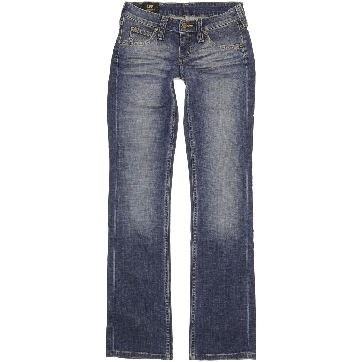 Lee Jinx Women Blue Straight Slim Stretch Jeans W28 L35
