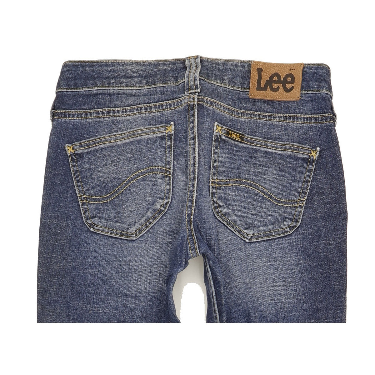Lee Jinx Women Blue Straight Slim Stretch Jeans W28 L35