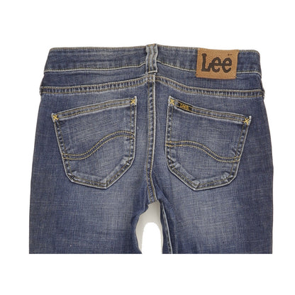 Lee Jinx Women Blue Straight Slim Stretch Jeans W28 L35