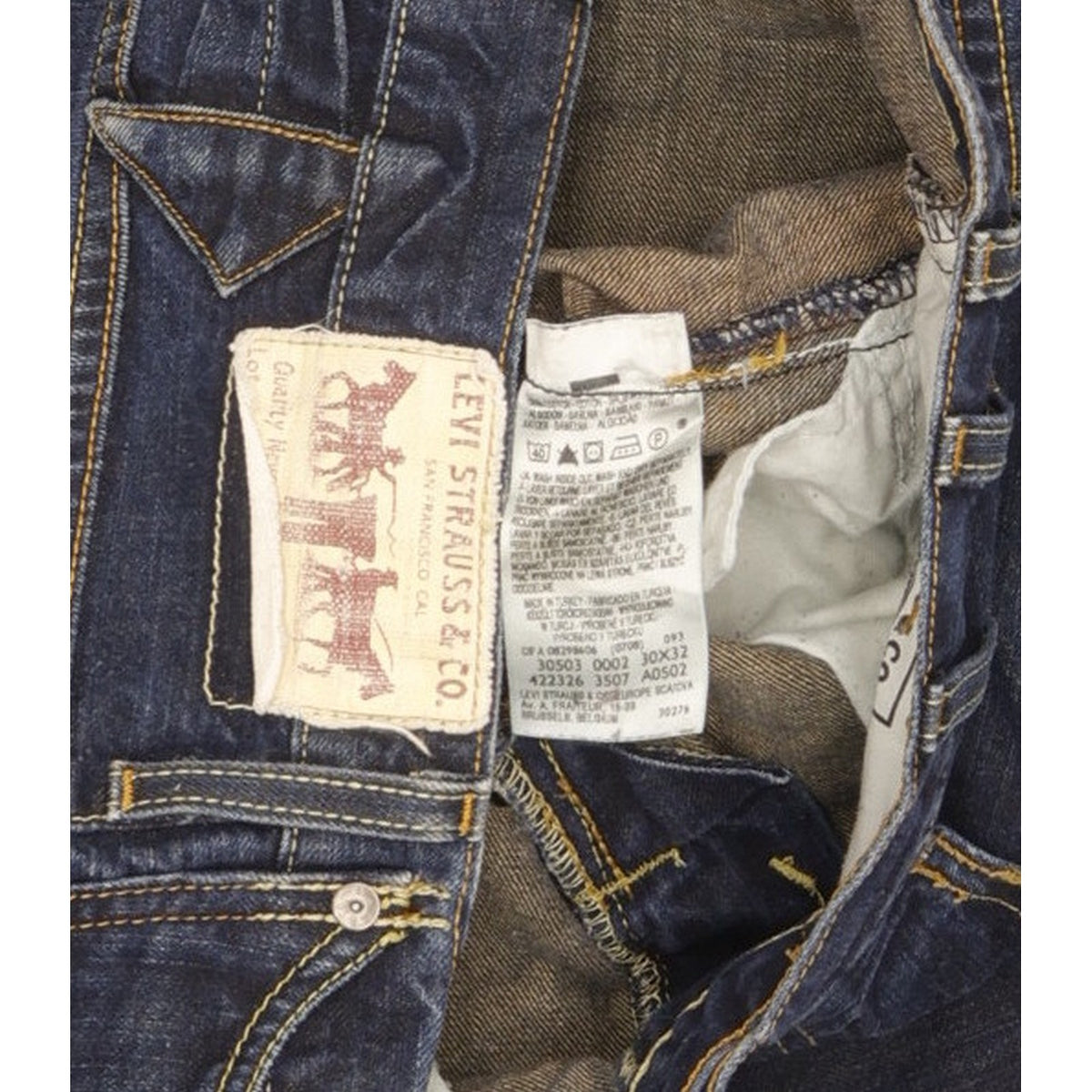 Levi's 503 Men Blue Straight Regular Jeans W30 L27