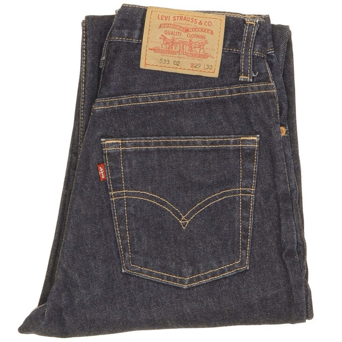 Levi's 533 Blue Tapered Slim Jeans High Waisted W28 L28