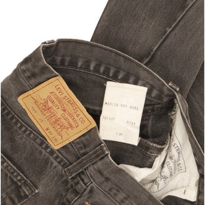 Levi's 597 Men Black Tapered Regular Jeans W31 L29